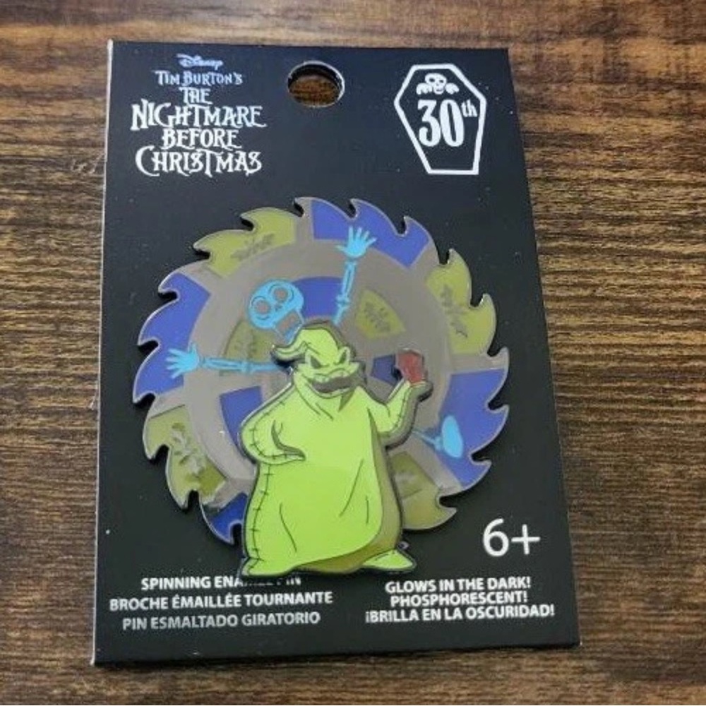 Loungefly The Nightmare Before Christmas Oogie Boogie Wheel Spinning Enamel Pin